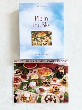 Piecework Puzzles Pie in the Sky 1000 Piece Jigsaw Puzzle Complete
